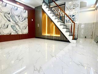 Bán nhà mới 100% phú định, p16, q8  1 trệt 2 lầu, 4pn, sổ hồng riêng, hẻm 3m thông, giá 3,98 tỷ