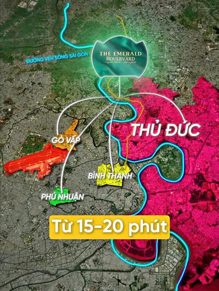 Căn hộ emerald boulevard 45m2, mặt tiền đại lộ 80m, giá chỉ 2,8 tỉ x, đầu tư/ mua ở đều tốt
