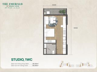 Căn 40m2, dự án emerald garden view giá chỉ 1,4 tỉ, hiếm sót lại tại tphcm. 0909 449 ***