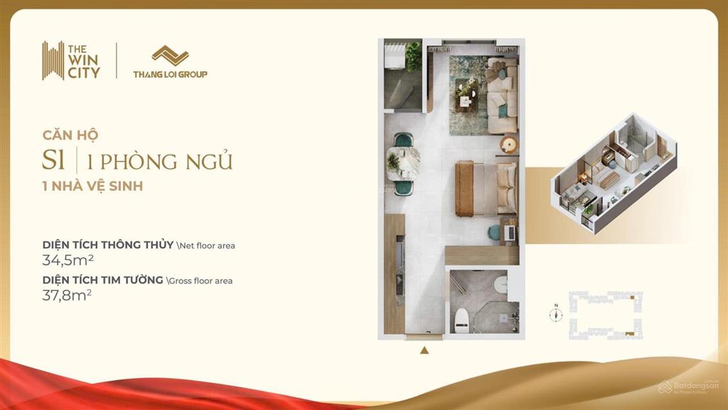 Căn 1pn view hồ bơi & nội khu xanh mát, giá rẻ nhất thị trường, full csbh và gói nội thất an cường
