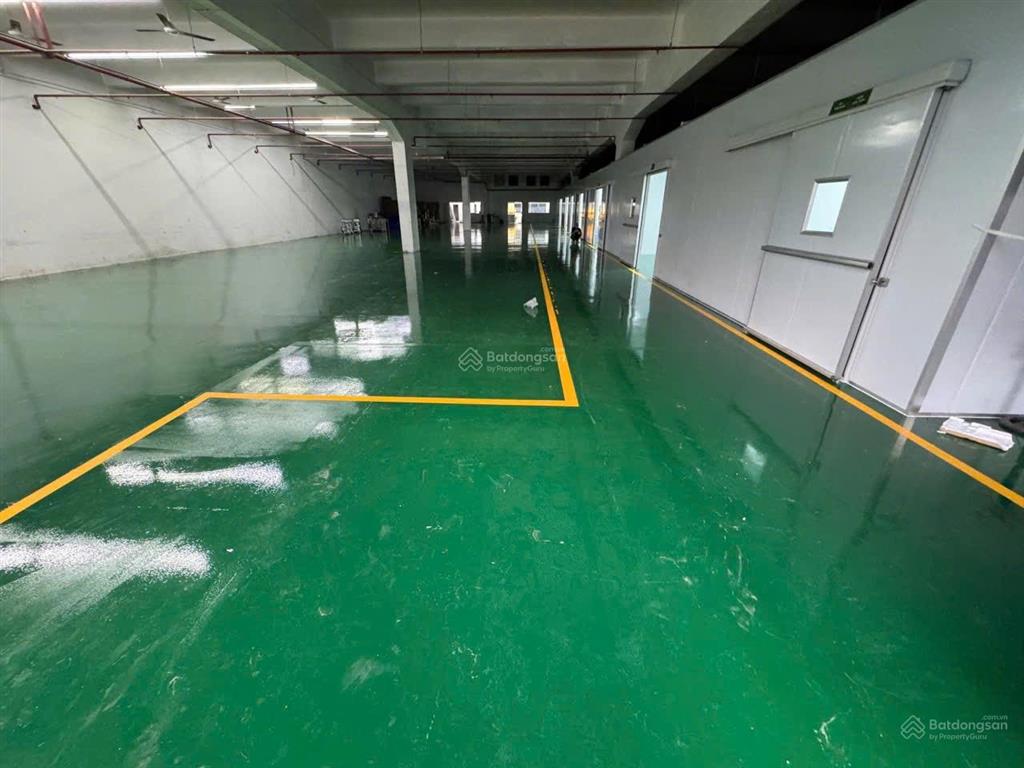 Kho xưởng đạt chuẩn nền epoxy 600m2, cont 24/24