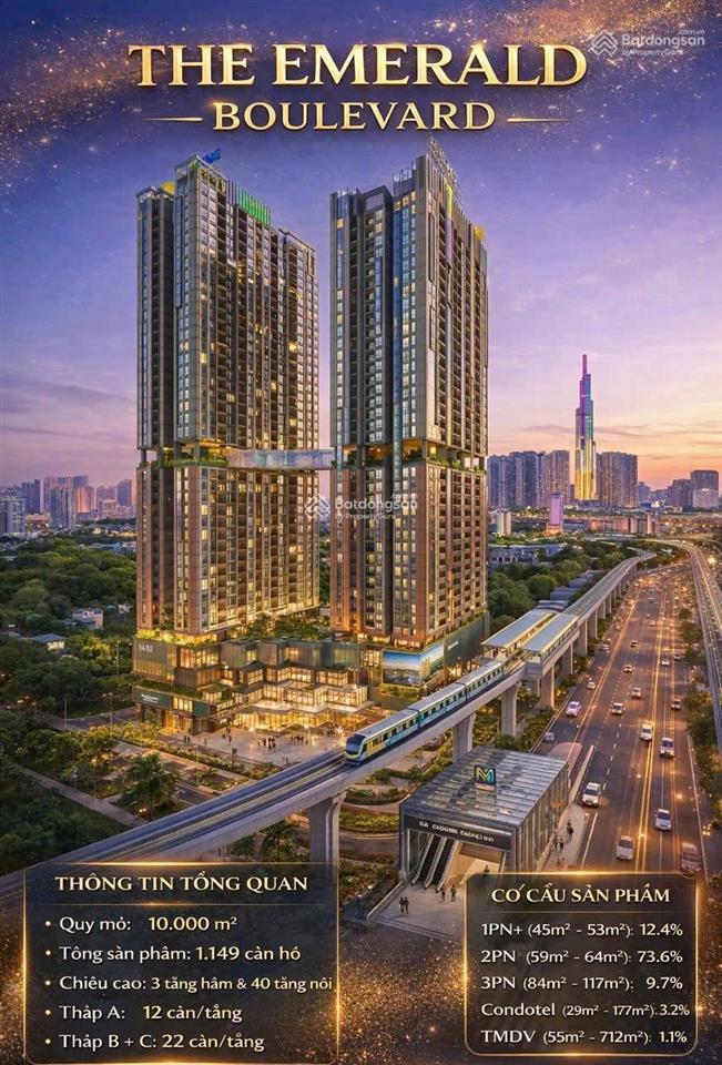 Căn hộ the emerald boulevard đẳng cấp nhất quốc lộ 13  booking đợt 1 giá tốt nhất từ cđt