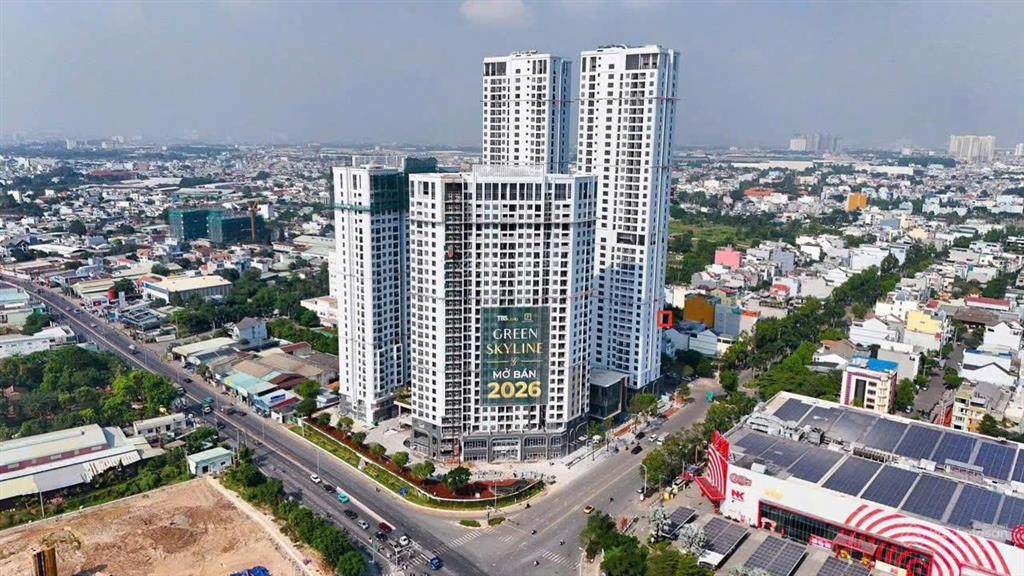 Ưu đãi booking ck 18% căn hộ cao cấp green skyline mặt tiền ql1k, cạnh go dĩ an, bv quốc tế hoàn mỹ