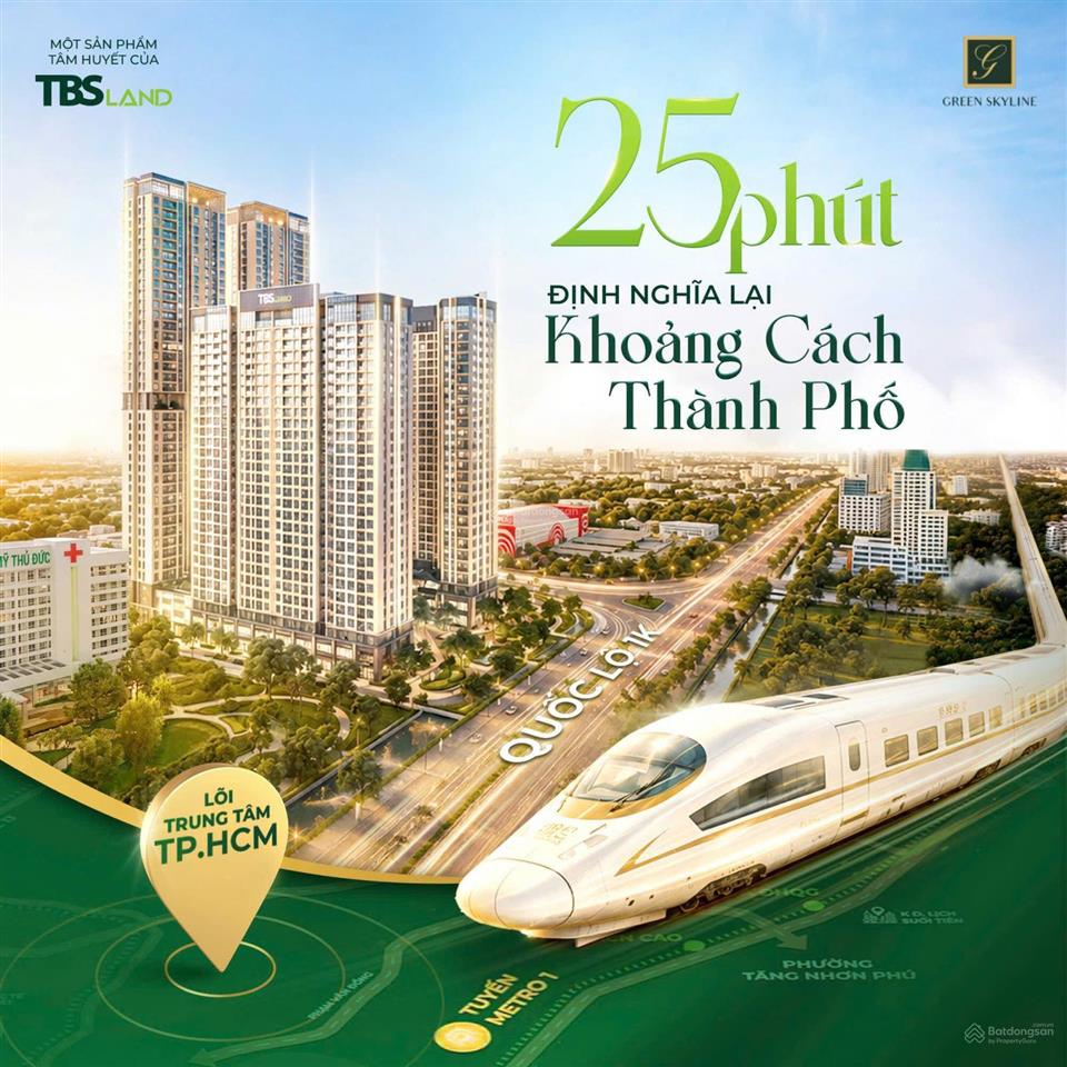 Green skyline mở bán rổ căn đẹp cđt, hỗ trợ 0% ls 24 tháng, booking sớm nhận ưu đãi ck 15% + 100tr