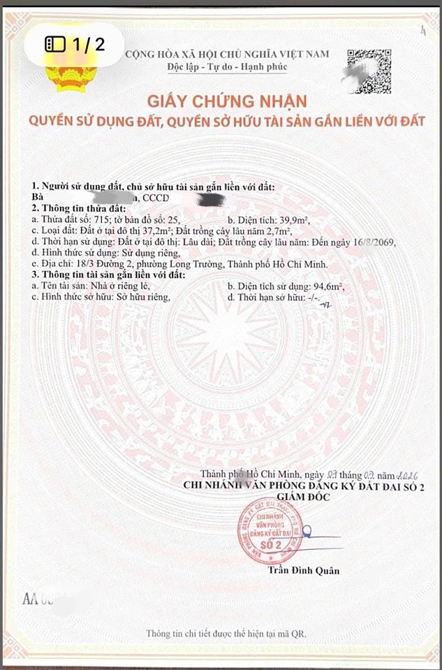 Nhà bán đường số 2, long trường, nhà mới tiện cho thuê hoặc ở