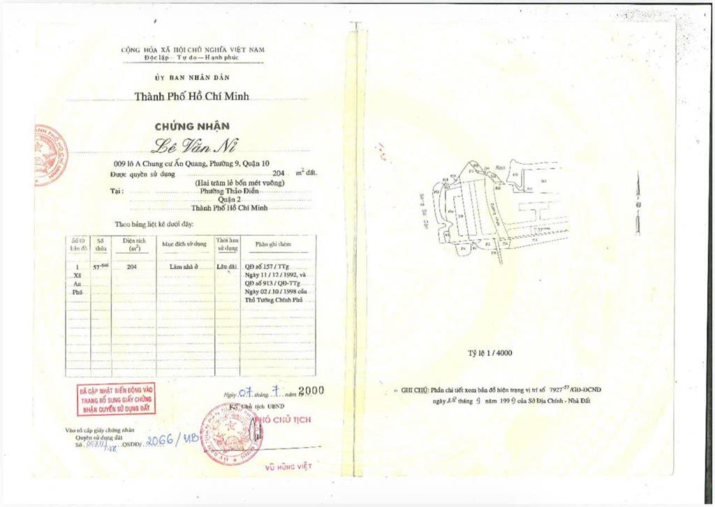 Bán đất biệt thự eden compound thảo điền 208m2 cực đẹp