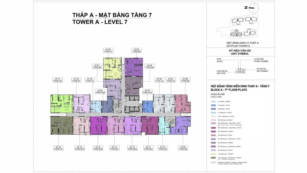Chuyển nhượng căn hộ 2pn diện tích 77,27m2 tầng trung sở hữu 2 view nội và ngoại khu. giá 4.970 tỷ