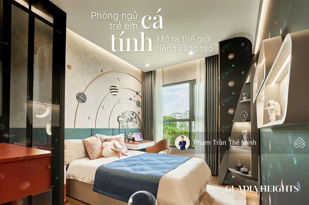 Căn hộ 2pn giá bán 6,506 tỷ tối ưu công năng dành riêng cho gia đình trẻ tại gladia heights