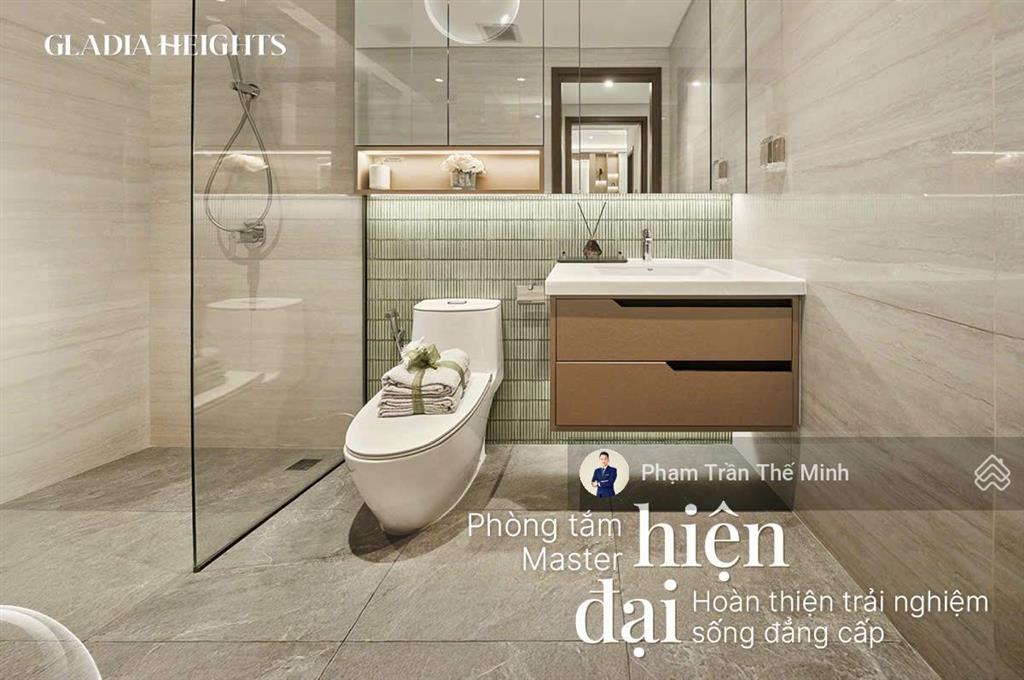 Căn hộ 2pn giá bán 6,506 tỷ tối ưu công năng dành riêng cho gia đình trẻ tại gladia heights