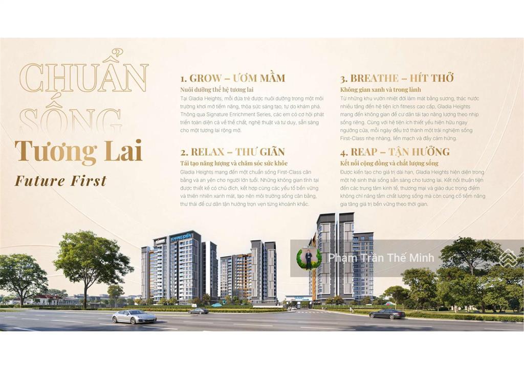 Hiếm có trong tháng 10 suất căn 3pn  116m2 gladia heights nhận quà tặng tiền thuê 360 triệu/năm