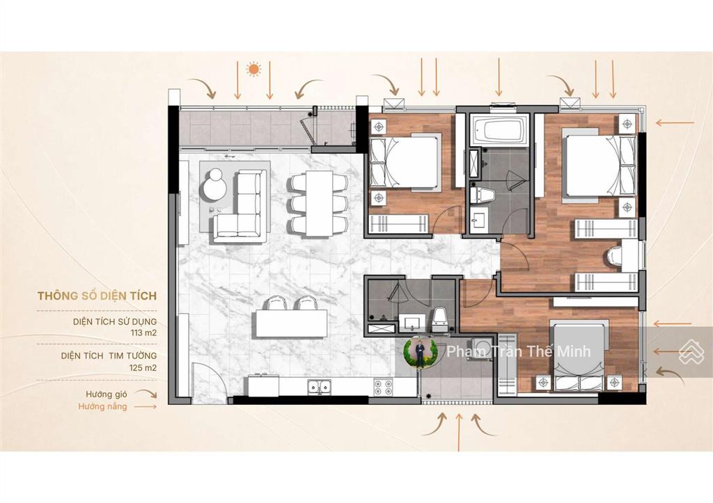 Gửi tiết kiệm hay mua căn hộ 3pn116m2 tại gladia heights. tổng giá đã gồm vat 11,354 tỷ