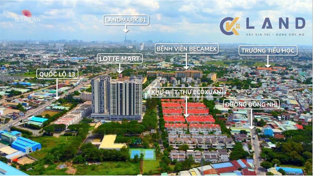Cần bán căn hộ eco xuân lái thiêu  mới 100%  view biệt thự trên cao  2pn 74m² giá tốt