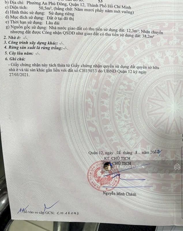 Bán lô đất đẹp, hiếm, chỉ 1 sẹc ngắn vườn lài, đường 10m, vừa ở vừa kinh doanh ok