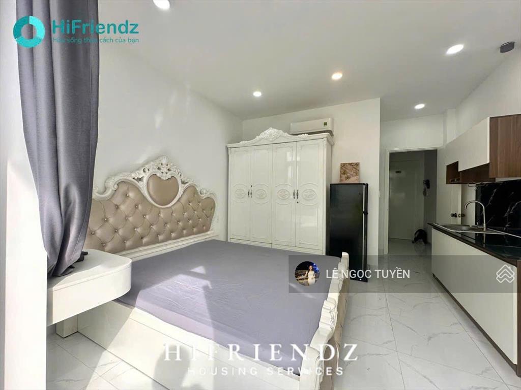 Căn hộ dịch vụ mới đẹp full nội thất có bảo vệ, gần trường đh nguyễn tất thành