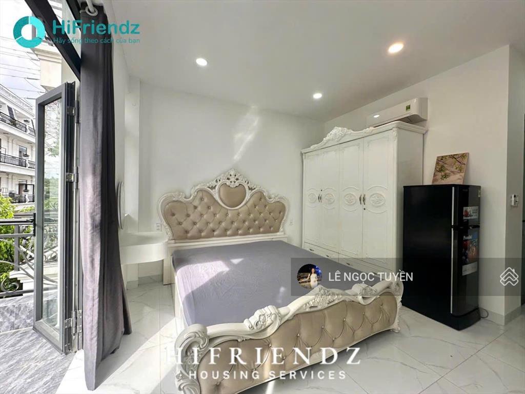 Căn hộ dịch vụ mới đẹp full nội thất có bảo vệ, gần trường đh nguyễn tất thành