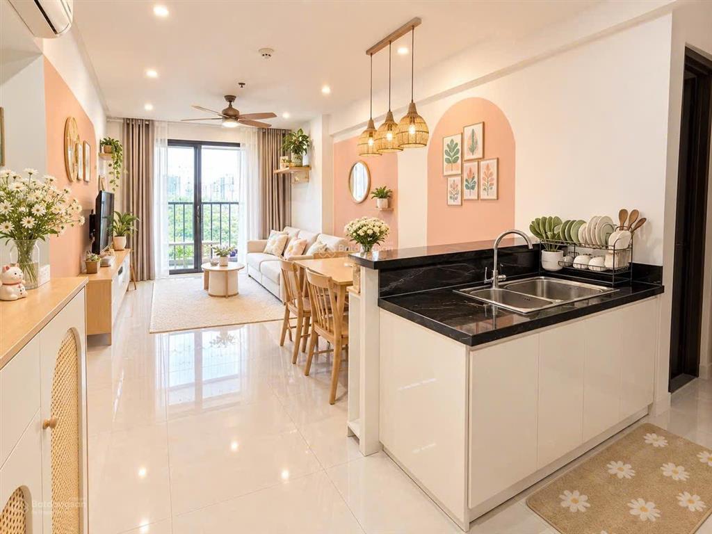 Bán chung cư happy one 3.8 tỷ, sát nguyễn oanh, cầu an lộc giáp quận gò vấp chỉ 2ph, full nội thất