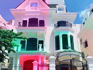 Cho thuê căn biệt thự song lập victoria 200m2 hầm+4 tầng full nội thất  70tr/th