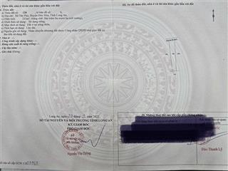 232m2 ở tân phú, đức hoà. thổ cư full đất bán rẻ cho ai cho nhu cầu mua ở. bán 725 triệu thôi.