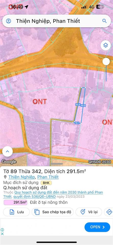 Bán mảnh đất chính chủ thiện nghiệp