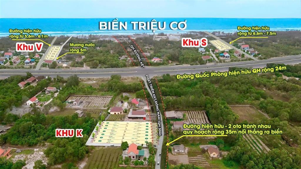 Tôi cần bán đất phân lô mặt biển cửa việt, gần cảng quốc tế, sân bay, kcn vsip... sđ 125m2