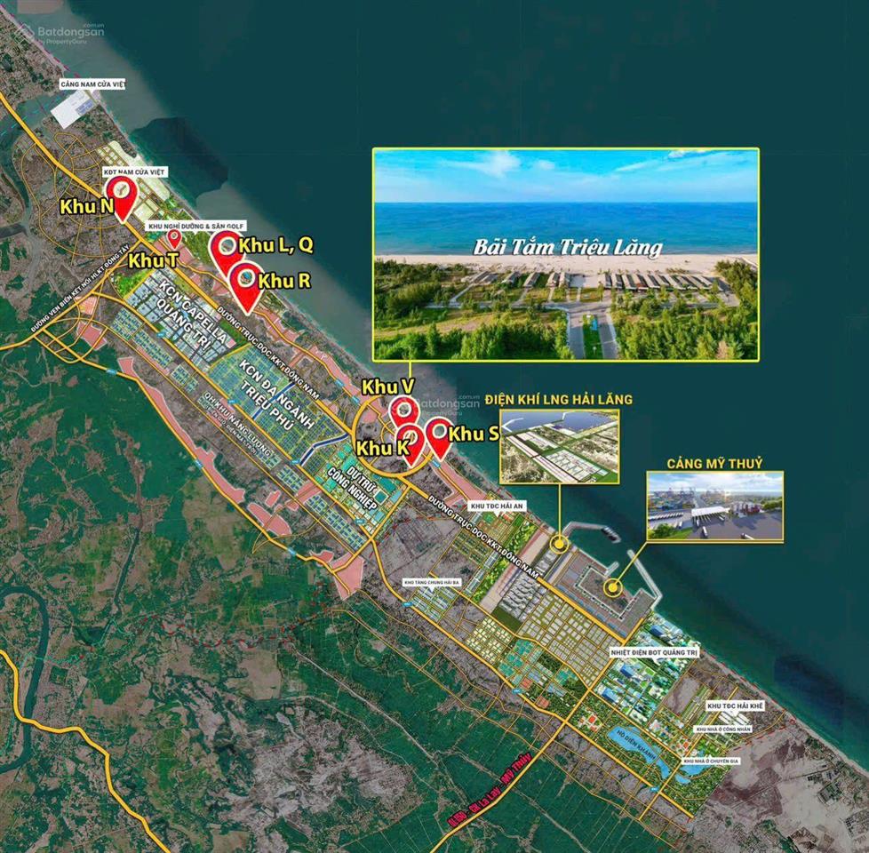 Tôi cần bán đất phân lô mặt biển cửa việt, gần cảng quốc tế, sân bay, kcn vsip... sđ 125m2