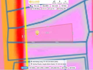 Hot! 457,8m2 đất mt quốc lộ 50, đa phước, tp.hcm | thổ cư | kế đường song hành | giá 26 tỷ