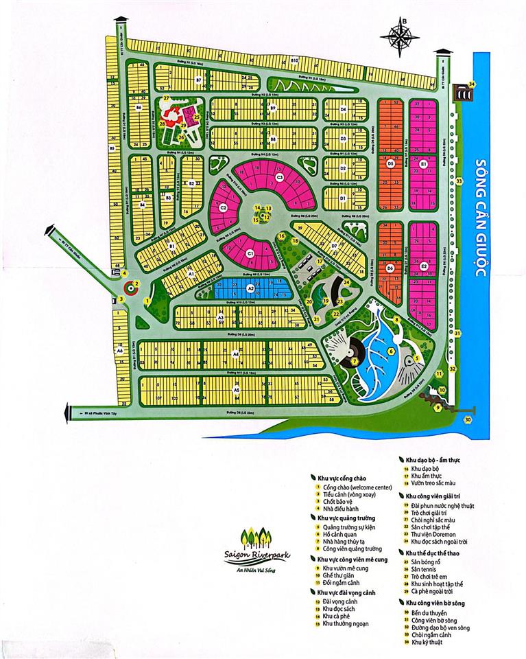 Bán nền biệt thự ngay vòng xoay dự án saigon riverpark  259,6m2