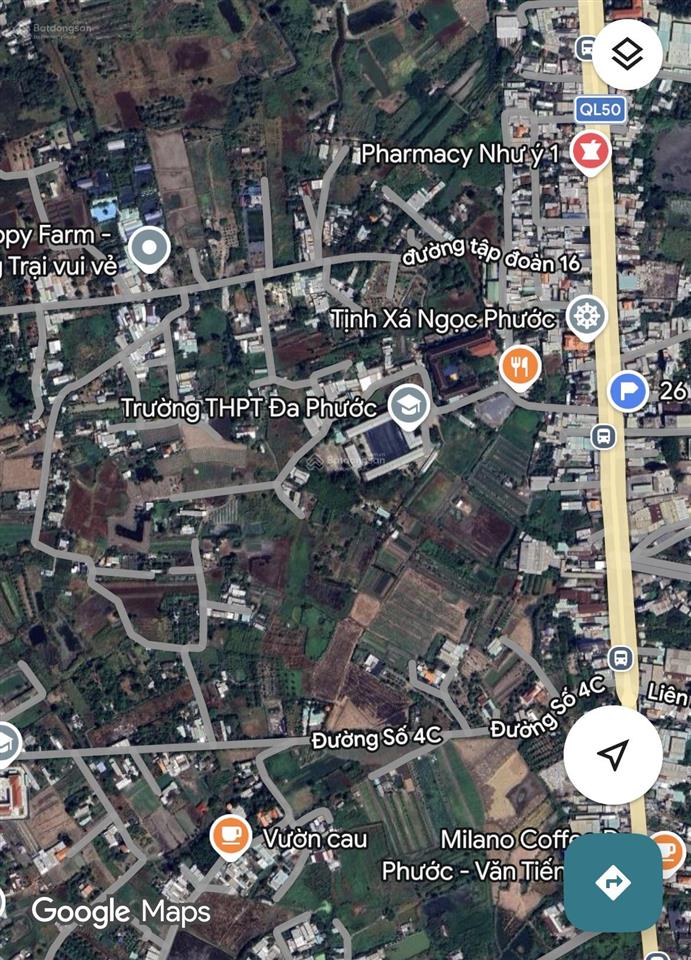 Bán 9500m2 đất hẻm đường tập đoàn 16, xã đa phước, bình chánh  18,5 tỷ