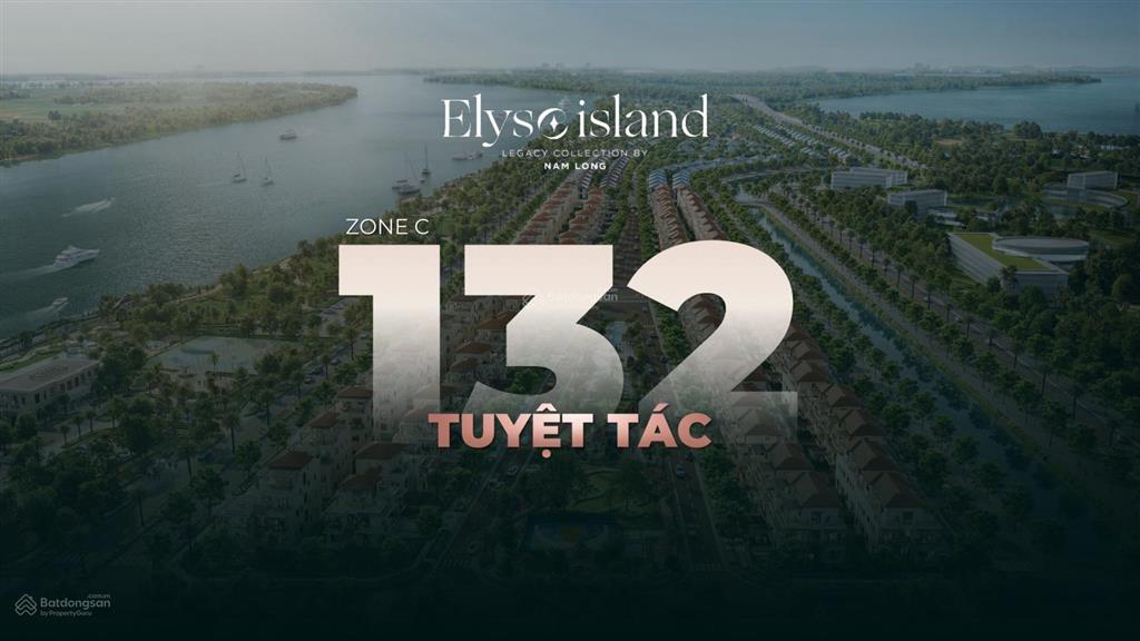 Bán đơn lập trực diện sông elyse island  quỹ căn siêu hiếm  chiết khấu cao + htls 9%/năm