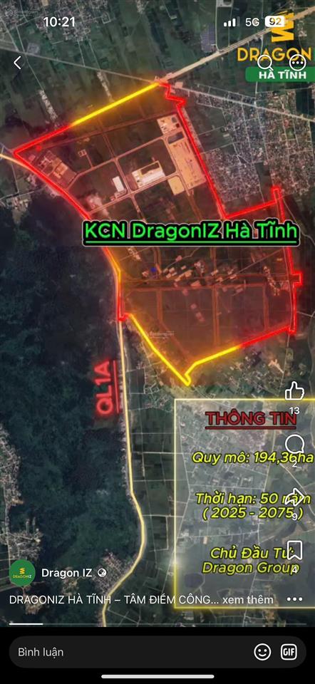 Chính chủ bán đất rộng 24m đối diện khu công nghiệp 200ha cực đẹp giá tốt