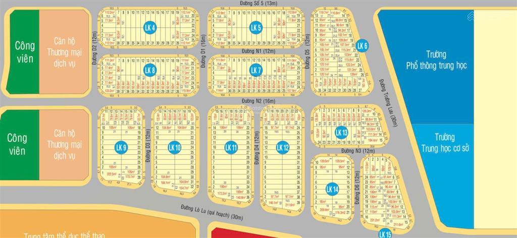 Chính chủ gửi bán lô đất đường trường lưu 90m2 (5x18m) singa city