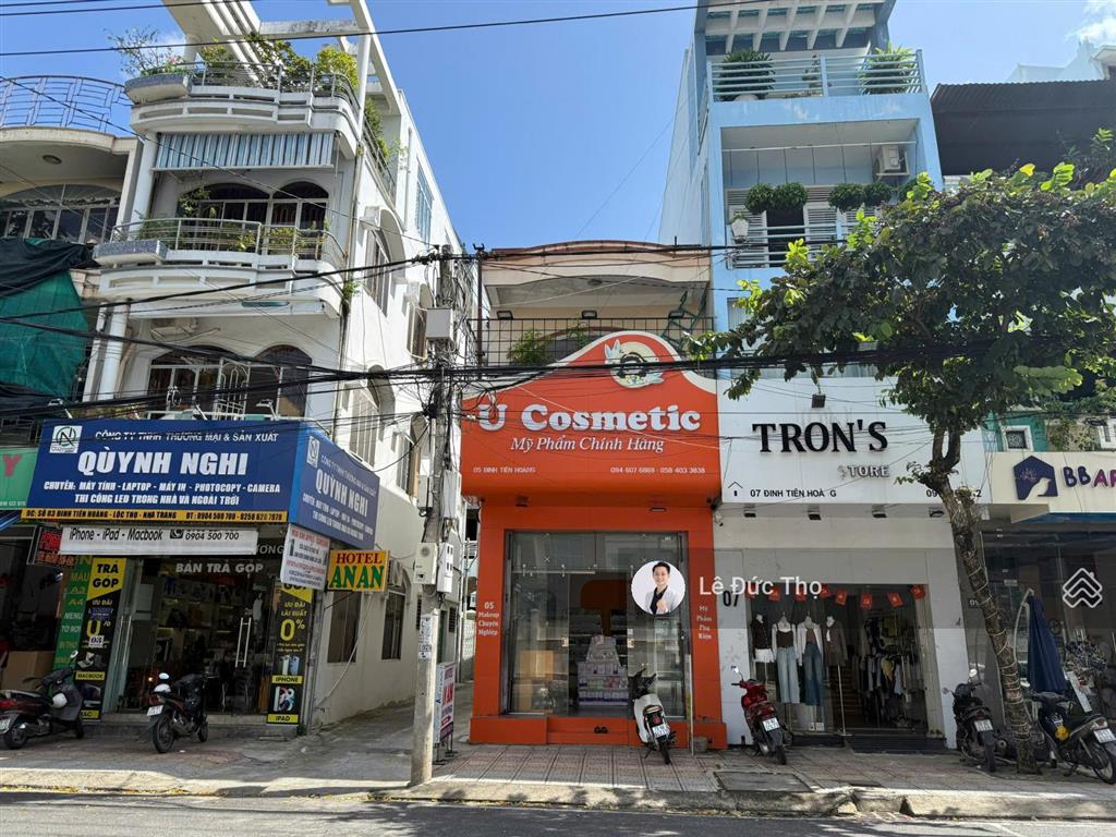 Bán nhà mặt tiền đường đinh tiên hoàng, lộc thọ, nha trang, gần ngã 7, gần biển. ngang 8m dài 14,4m