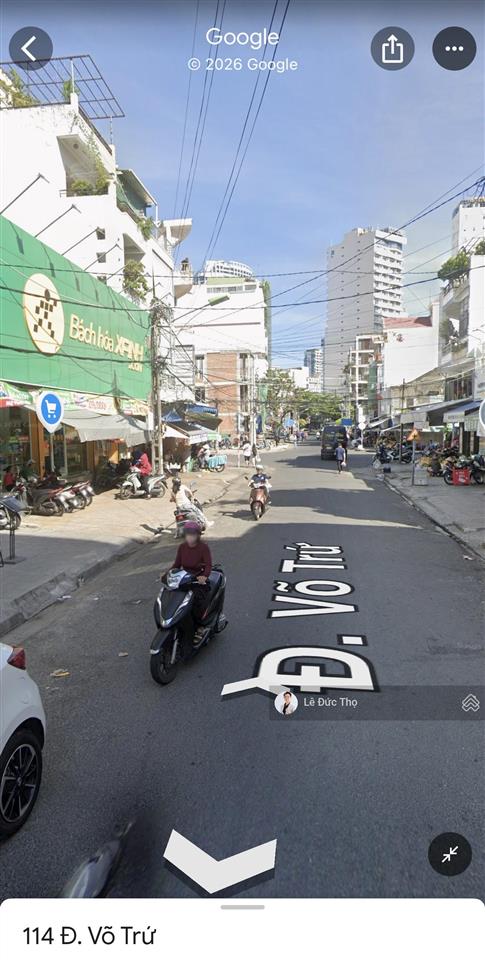 Bán nhà 2 mặt đường võ trứ ngay chợ xóm mới, khu hàn quốc, 216m2 ngang 7m. cách biển 900m