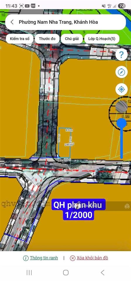 Bán đất đường phong châu, nam nha trang, ngang 10m dài 25m. giá tốt