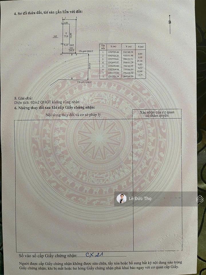 Bán đất đường phong châu, nam nha trang, ngang 10m dài 25m. giá tốt