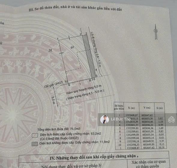 Bán nhà hẻm ô tô nguyễn thiện thuật gần biển. diện tích 63m2 ngang 5,8m. giá 10tỷ