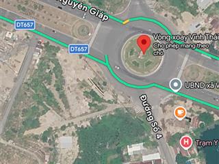 Cho thuê đất 2 mặt tiền võ nguyên giáp, ngay vòng xoay vĩnh thái. diện tích 1350m2 thổ cư