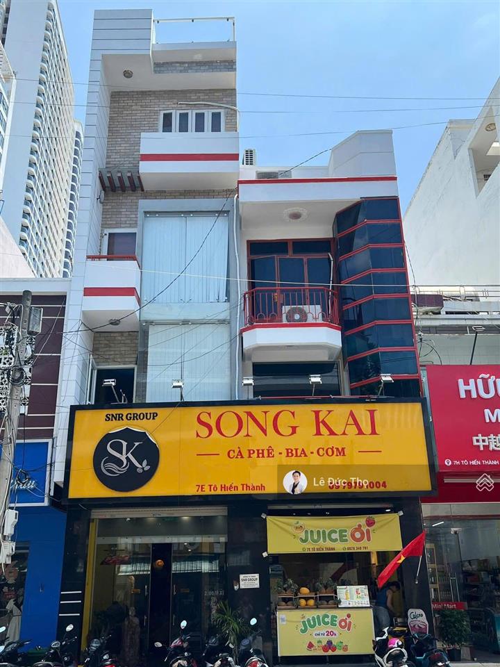 Cho thuê nhà mặt tiền đường tô hiến thành, nha trang. ngang 7m dài 22m. giá 100 triệu