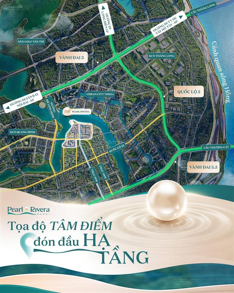 Bán suất ngoại giao giá tốt pearl rivera hà nội