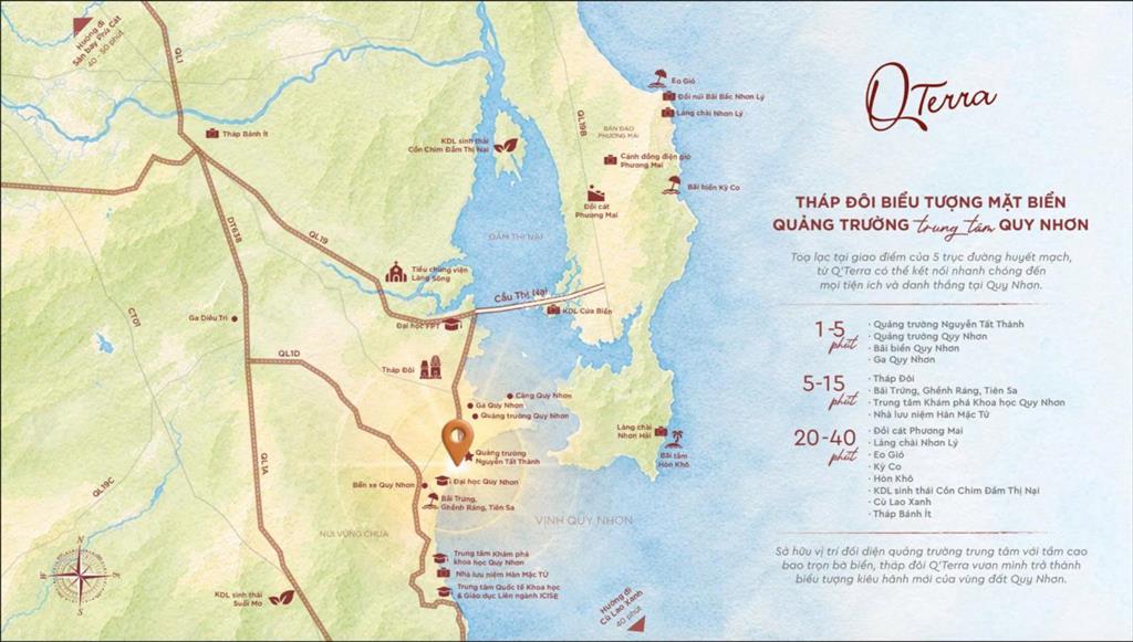 Q'terra quy nhơn vị trí trung tâm, giá chỉ từ 2,5 tỷ full nội thất chuẩn khách sạn 5 sao