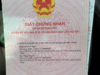 Bán đất mặt tiền đà sơn, gần trường đại học duy tân, thể dục thể thao