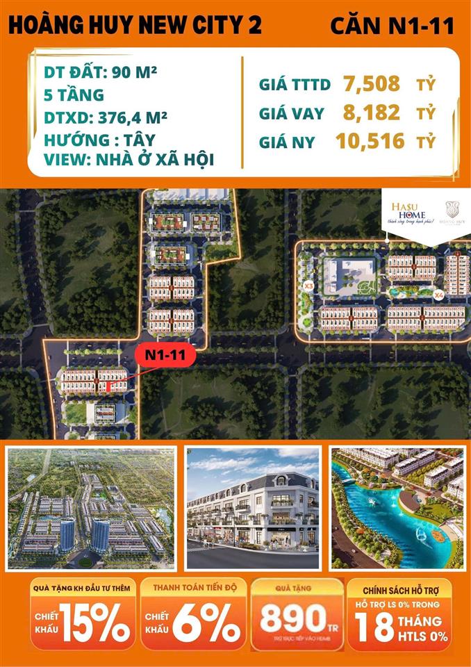 7,3 tỷ tts  liền kề 5 tầng x 90m2, mt 6m, khu nhà xã hội, công viên.  0969 149 ***