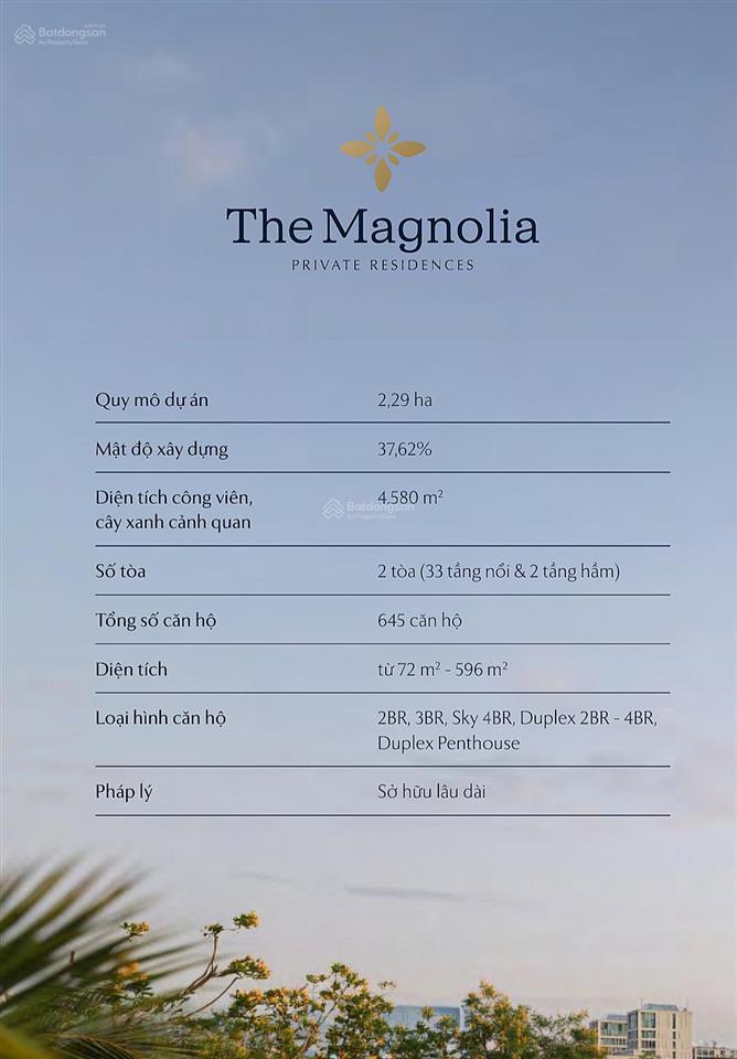 Mở bán căn hộ 6* dự án the magnolia cđt mik khai sơn thang máy riêng, bể bơi riêng trong căn hộ