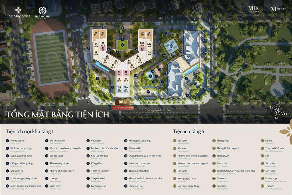 Quỹ 3pn thang máy riêng  100130m2  view sông the magnolia mik. full ưu đãi.  0969 792 ***