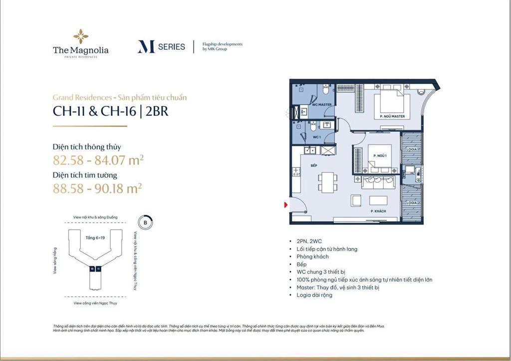 2pn  hàng hiếm  số lượng cực ít căn/tòa  full ưu đãi, có 2% first class  the magnolia