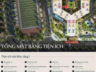 Độc quyền! 2pn trục 24  tầng 1x  full ưu đãi  the magnolia  mik khai sơn