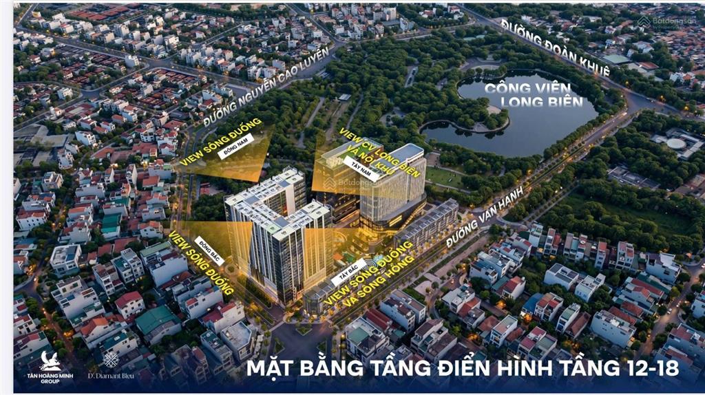 Căn 4pn đẹp  full chính sách  d'diamant bleu việt hưng. htls 48 tháng