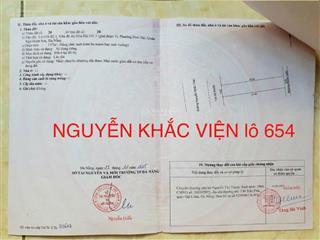 13 tỷ, 137m2. đất đường nguyễn khắc viện, nhìn ra biển sơn thủy