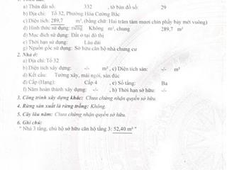 Bán chung cư gần lê thanh nghị, sát chợ hòa cường 52m2, giá 1,6 tỷ
