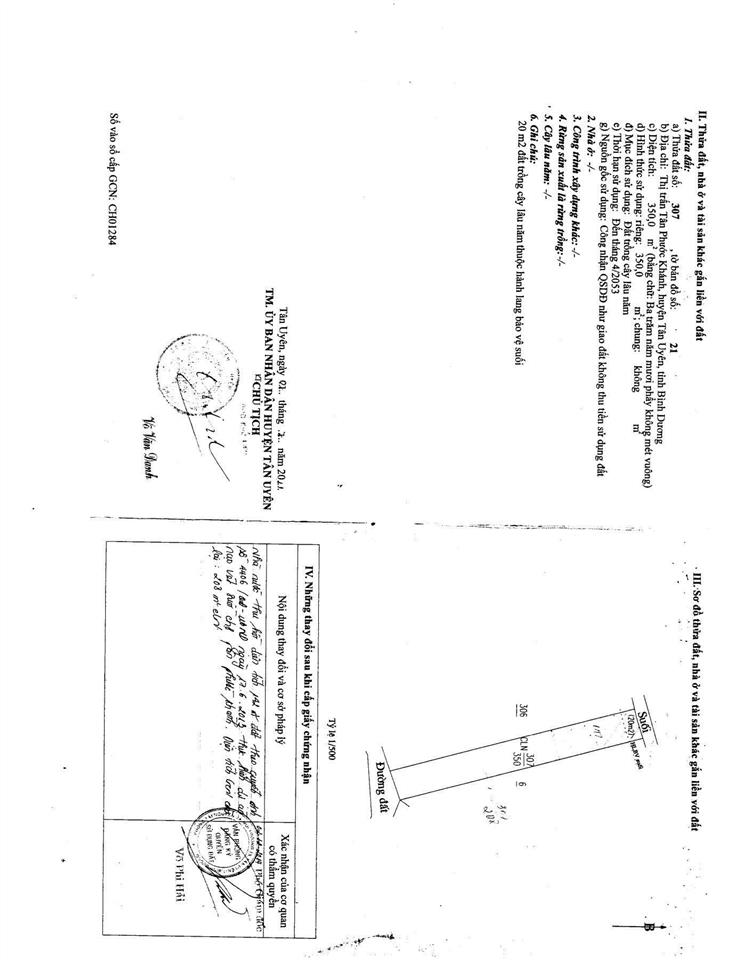 Bán đất gần đường lý tự trọng, 208m2 cln ngang 6,6m đường nhựa, phù hợp làm nhà ở (có thể xây 2 căn